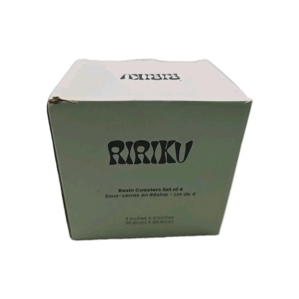 Ririku Resin Coasters Set Of 4 Each 4